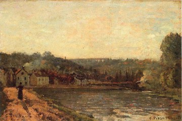  Banken Galerie - die Ufer der Seine bei Bougival 1871 Camille Pissarro